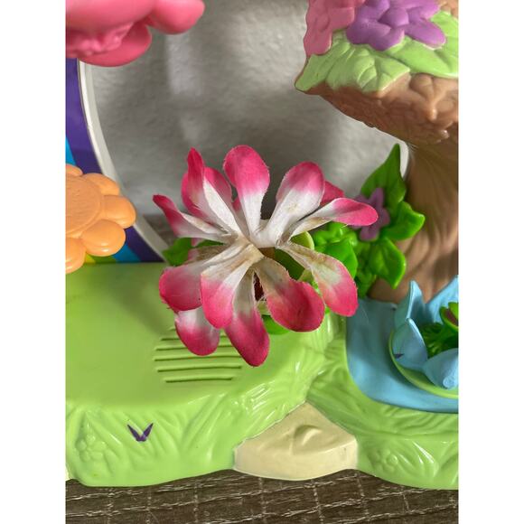 Disney Jakks Pacific 2010 Rainbow Treehouse Playset Fairies Flowers Works - Picture 4 of 13
